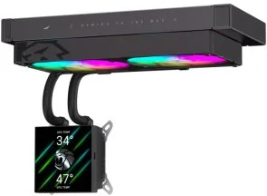 Фото: Система рідинного охолодження Gamemax GLACIER 240 LCD BK № 4 | KTC