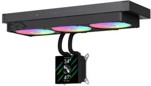 Фото: Система рідинного охолодження Gamemax GLACIER 360 LCD BK № 6 | KTC