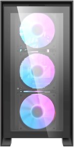 Корпус DARKFLASH DRX70 Glass Black with window (DRX70 GLASS BLACK)