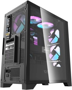 Корпус DARKFLASH DRX70 Glass Black with window (DRX70 GLASS BLACK)