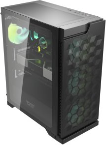 Корпус DARKFLASH DK361 Black with window (DK361 BLACK)