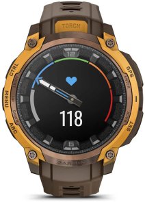 Смарт годинник Garmin Instinct Crossover AMOLED Bronze/Sunburst (010-03398-01)