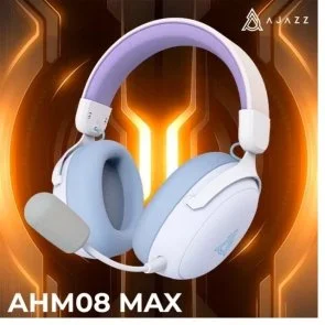 Фото: Гарнітура Ajazz AHM08 Max WL/BT Purple/White/Blue (AHM08-MAX-PWB) № 6 | KTC