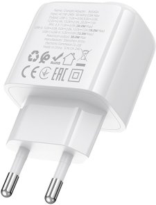 Зарядний пристрій BOROFONE BAS45A Potential PD QC3.0 30W White (6941991113871)