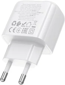 Фото: Зарядний пристрій BOROFONE BAS45A Potential PD QC3.0 30W White (6941991113871) № 5 | KTC