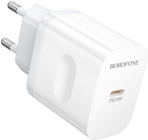 Зарядний пристрій BOROFONE BA99A Breeze PD 20W White (6941991121357)