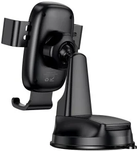 Фото: Кріплення для мобільного телефону BOROFONE BH130 Follower Gravity Car Holder Black (6941991121289) № 3 | KTC