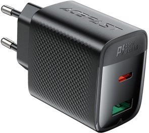 Зарядний пристрій Acefast A106 QC3.0 PD GaN 45W Black (6974316284031)