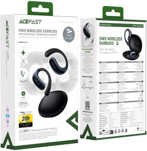 Гарнітура вкладиші Acefast FA005 TWS Bluetooth, Black
