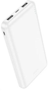 Батарея універсальна Hoco J100 10000mAh, 2xUSB, 2.1A, White