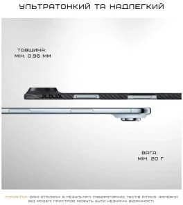 Фото: Чохол Pitaka for Apple iPhone Air - Ultra-Slim Twill Black/Grey (KI1701BA) № 7 | KTC
