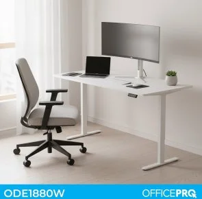Фото: Стіл комп’ютерний OfficePro ODE1880W White № 3 | KTC