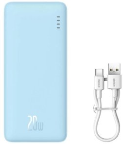 Батарея універсальна Baseus Airpow Fast Charge 10000mAh 20W Galaxy Blue (P10022801313-00)