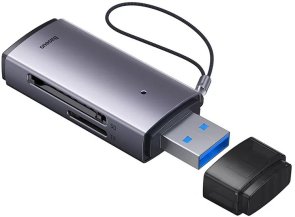Кардрідер Baseus Lite Series Card Reader Grey (WKQX060013)