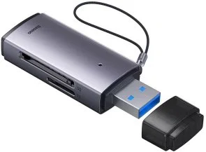 Фото: Кардрідер Baseus Lite Series Card Reader Grey (WKQX060013) № 4 | KTC