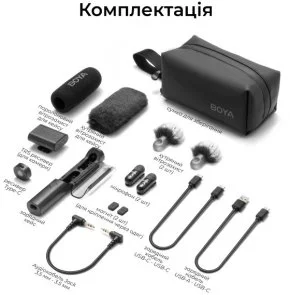 Фото: Радіосистема BOYA Magic-03 Type-C/TRS Black № 16 | KTC