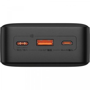 Батарея універсальна Baseus Airpow 30000mAh 20W Black (PPQD090101)