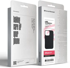 Фото: Чохол ArmorStandart for Apple iPhone 17 - LikeCarbon2 MagCase Carbon Black (ARM86257) № 7 | KTC