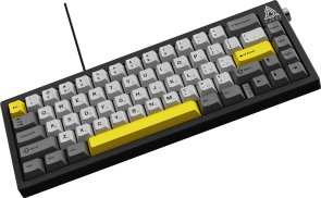 Клавіатура Ajazz AK650 Moon Yellow Switches ENG/UKR Gray/White/Yellow (AK650-MY-GWY)