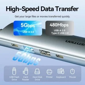 Фото: USB-хаб Vention 5in1 (TGLHB) № 5 | KTC
