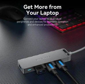 Фото: USB-хаб Vention 4 Port Black (CHLBB-SCB) № 8 | KTC