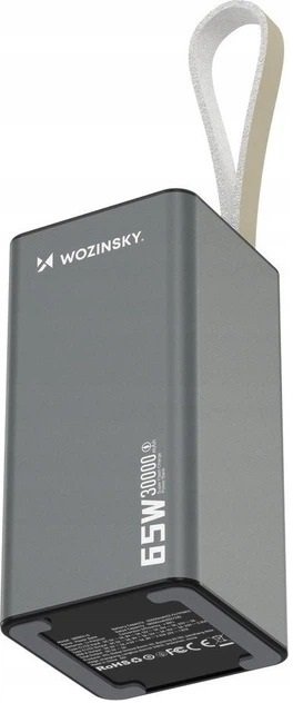 Батарея універсальна Wozinsky K65 30000mAh 65W Grey (5907769364457)