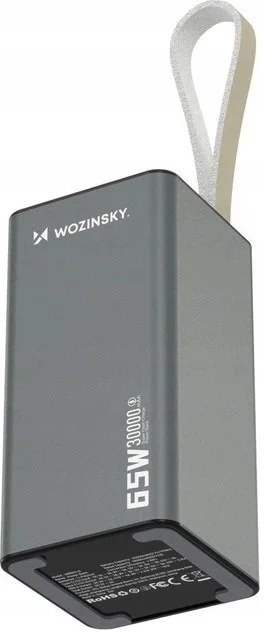 Фото: Батарея універсальна Wozinsky K65+ 30000mAh 65W Grey (5907769364457) № 6 | KTC
