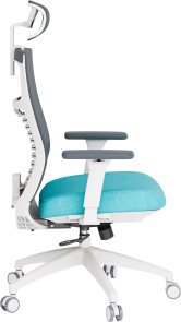 Крісло OfficePro Balance OC550-W-DG-BL White/Dark Gray/Blue