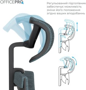 Крісло OfficePro Balance OC550-B-DG-DG Black/Dark Gray