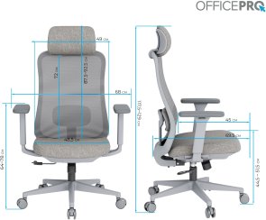 Крісло OfficePro Wave OC599 Gray (OC599-G-G-G)