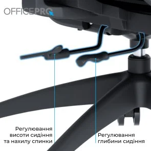 Фото: Крісло OfficePro Skyline OC680 Black/Gray (OC680-B-G-G) № 17 | KTC