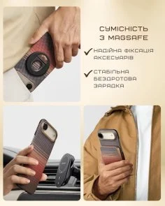 Фото: Чохол Pitaka for Apple iPhone Air - Ultra-Slim Sunset (KI1702SA) № 3 | KTC