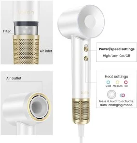 Фото: Фен Laifen Swift Premium Platinum White (LF03-PTG-EU) № 15 | KTC