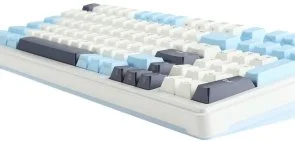 Фото: Клавіатура KZZI K98 Rainbow Switch ENG/UKR WL/BT/USB Polar White (6935280824999) № 4 | KTC