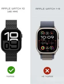 Фото: Чохол Pitaka for Apple Watch 10 46mm - Air Black/Grey № 8 | KTC