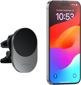 Автомобільний зарядний пристрій Satechi Qi2 Wireless Car Charger Space Gray (ST-Q2CCM)