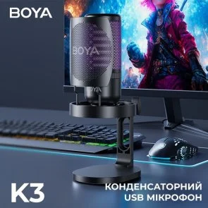 Фото: Мікрофон BOYA K3-02 RGB Black (BOYA K3-02) № 5 | KTC