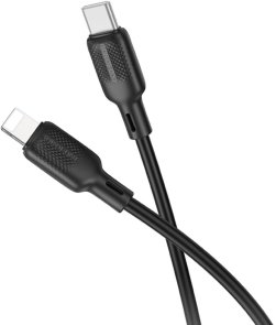 Кабель BOROFONE BX113 Lenny 27W AM / Lightning 1m Black (6941991115370)