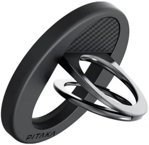 Фото: Тримач Popsocket Pitaka MagEZ Grip 3 Twill 600D Black/Grey № 2 | KTC