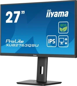 Фото: Монітор iiyama ProLite XUB2763QSU-B1 Black - 27" IPS / 2560×1440 / 100 Гц / Adaptive Sync / Pivot / HAS № 5 | KTC