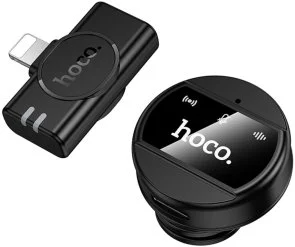 Фото: Радіосистема Hoco L21 Charm Wireless Microphone Lightning Black (6942007663137) № 2 | KTC