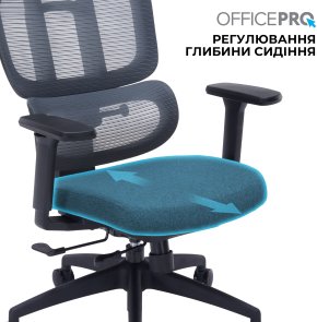 Крісло OfficePro Skyline OC580-B-DG-DG Black/Dark Gray