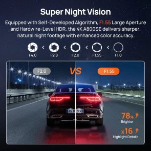 Відеореєстратор 70mai Dash Cam 4K A800SE-2 Set