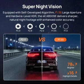 Фото: Відеореєстратор 70mai Dash Cam 4K A800SE-1 Set № 15 | KTC