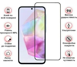 Фото: Захисне скло BeCover for Samsung Galaxy A37 SM-A376 Black (714916) № 3 | KTC