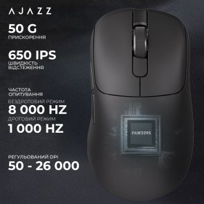 Миша Ajazz AJ179 Pro WL/BT/USB Black (AJ179-PRO-B)