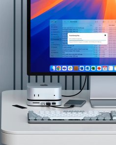 USB-хаб Satechi for Mac Mini M4 Silver (ST-GNMMES)