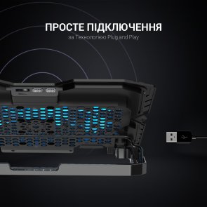 Підставка для ноутбука GamePro CP627 Black