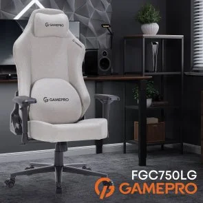 Фото: Крісло GamePro FGC750 Fabric Light Gray (FGC750LG) № 10 | KTC
