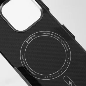 Фото: Чохол Proove for iPhone 16 Pro - Carbon Slim with Magnetic Ring Sunflare (PCCSIP16P058) № 6 | KTC
